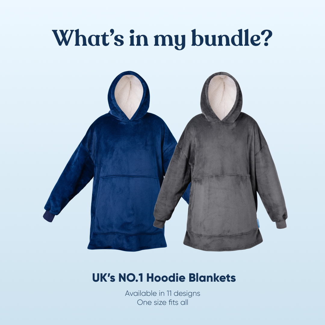 Hoodie Blanket Twin Pack