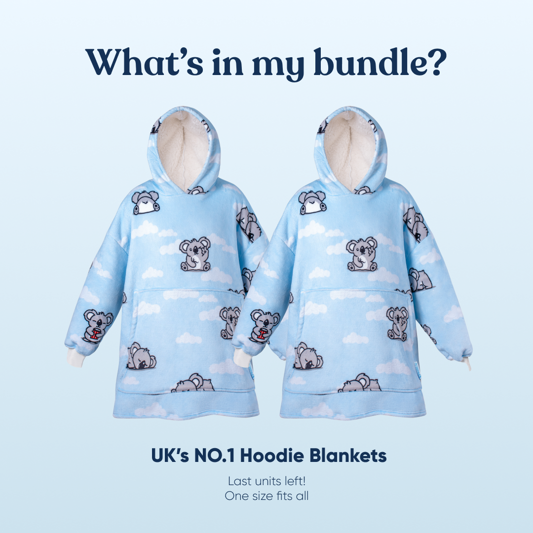 Hoodie Blanket 2-Pack