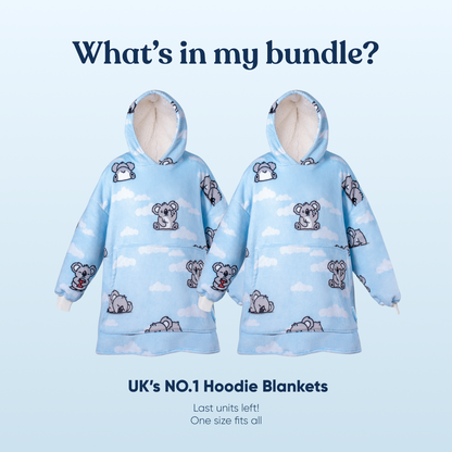 Hoodie Blanket 2-Pack
