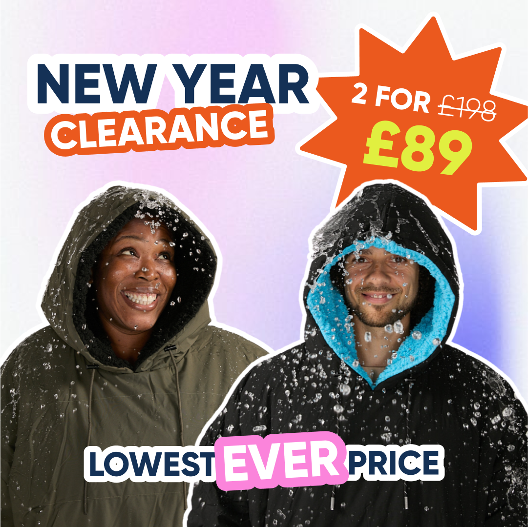 Kuddly Blue Monday sale 3 Waterproof hoodie for outdoors by kudd.ly